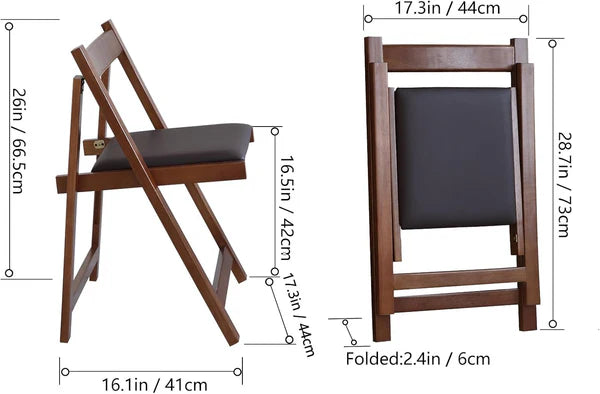 Extendable Drop Leaf Folding Table + 4 Chair Set