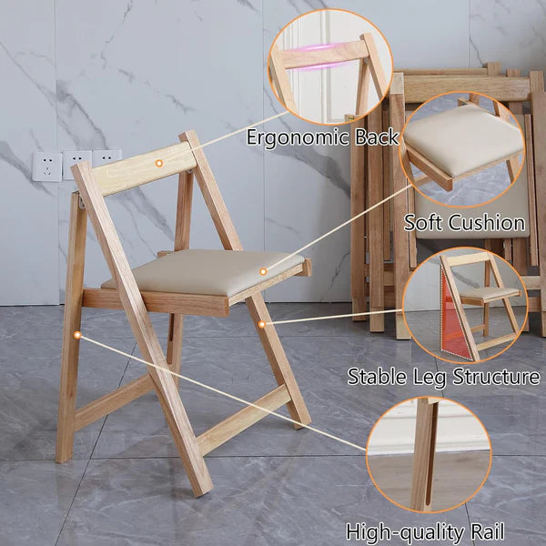 Extendable Drop Leaf Folding Table + 4 Chair Set