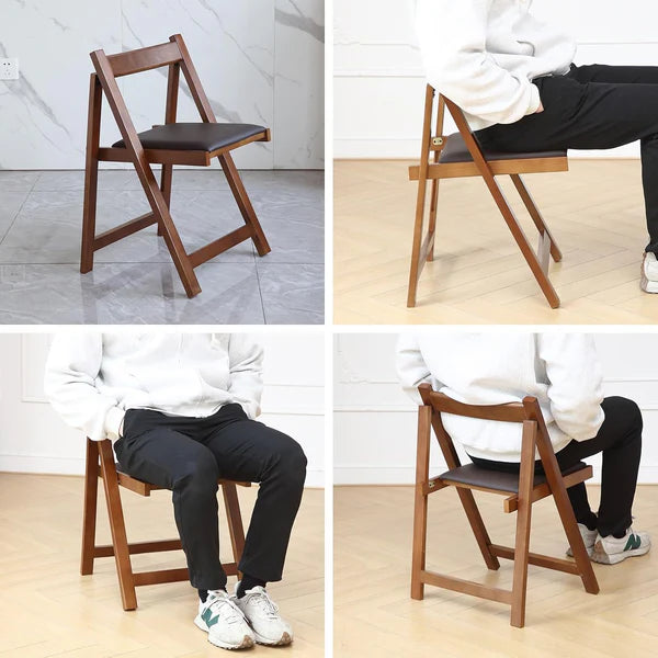 Extendable Drop Leaf Folding Table + 4 Chair Set